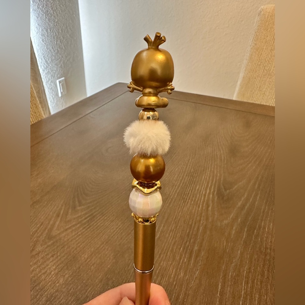 Disney Doorables Gold Olaf Frozen Set‎ Of 2 Beaded Pens with extra Refill Ink - Picture 3 of 6